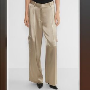 Aritzia Satin Cargo Pant - Fluent Taupe